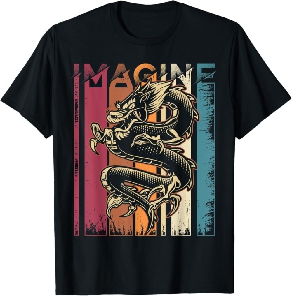Imagine Dragon Retro Cool Art T-Shirt